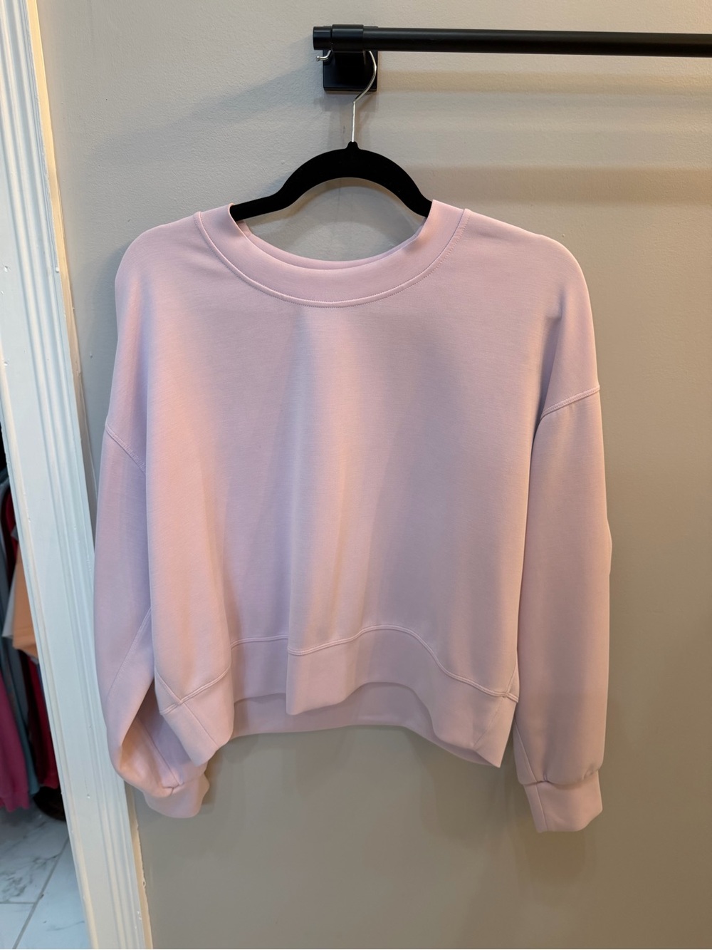 lululemon athletica Pink Cropped Crewneck Sweatshirt